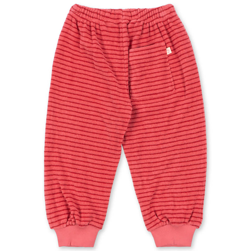 Pantalon de survêtement décontracté en coton biologique avec cordon de serrage et chevilles côtelées pour enfants de 1 à 11 ans