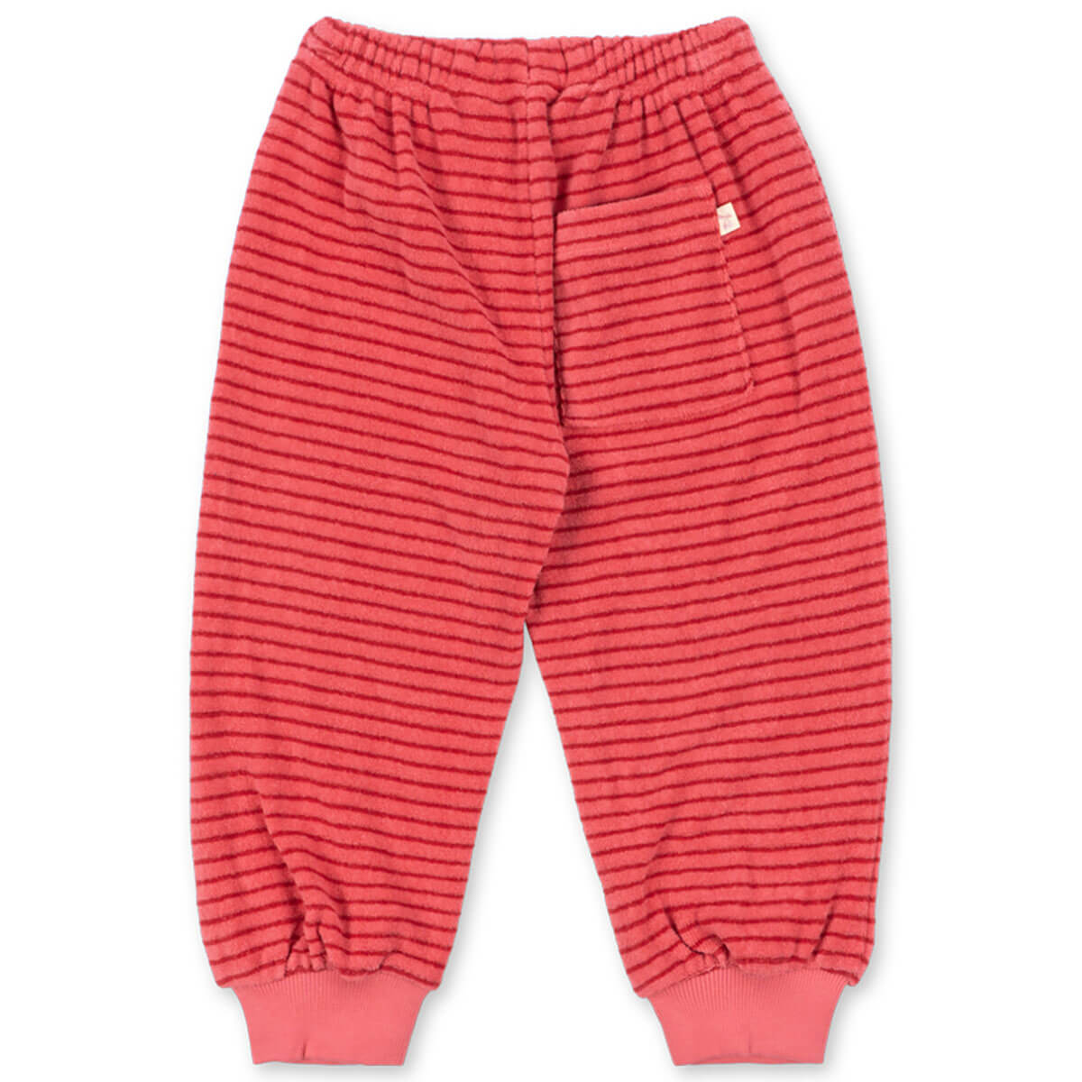 Pantalon de survêtement décontracté en coton biologique avec cordon de serrage et chevilles côtelées pour enfants de 1 à 11 ans