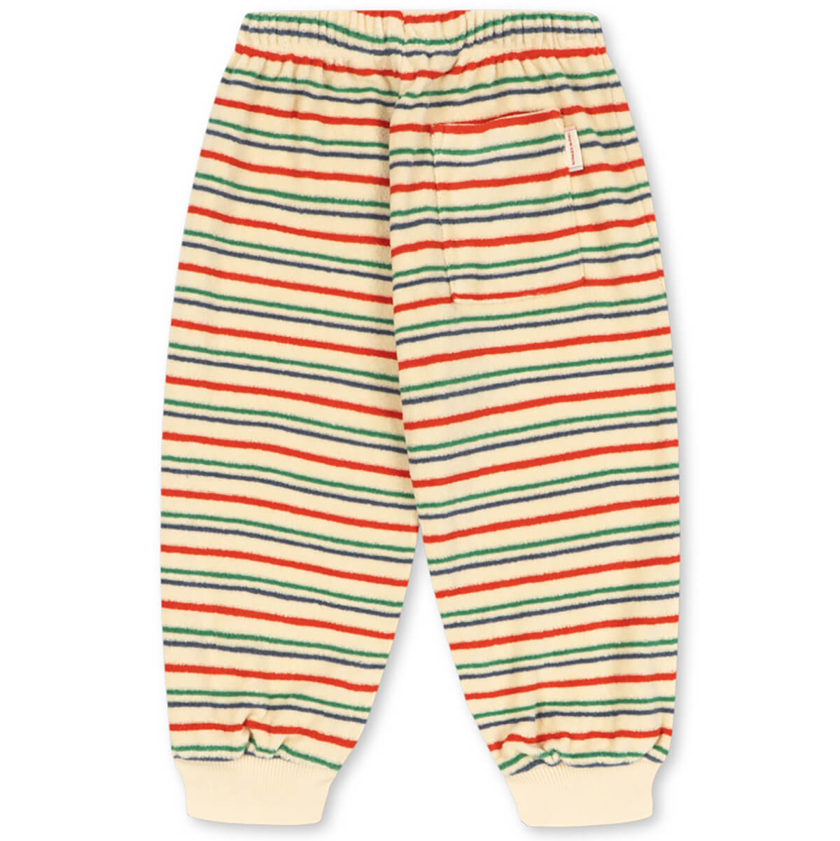 Pantalon de survêtement en coton biologique Casual Kick Stripe avec cordon de serrage et coupe fuselée pour enfants de 1 à 11 ans