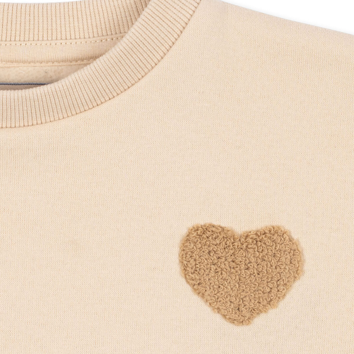 Sweat-shirt décontracté en coton biologique éponge multicolore avec col rond classique et intérieur brossé pour enfants de 1 à 11 ans