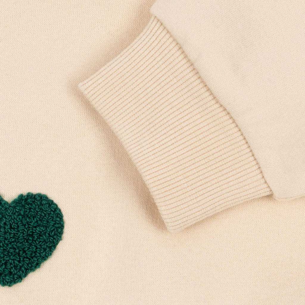 Sweat-shirt décontracté en coton biologique éponge multicolore avec col rond classique et intérieur brossé pour enfants de 1 à 11 ans