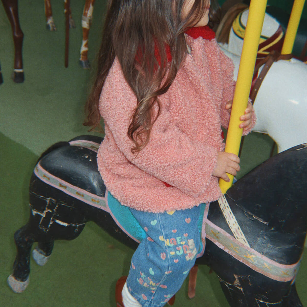 Pantalon à Volants en Jean de Coton Bio avec Taille Élastiquée pour Enfants de 1 à 11 Ans