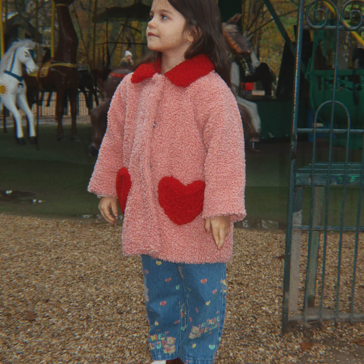Pantalon à Volants en Jean de Coton Bio avec Taille Élastiquée pour Enfants de 1 à 11 Ans