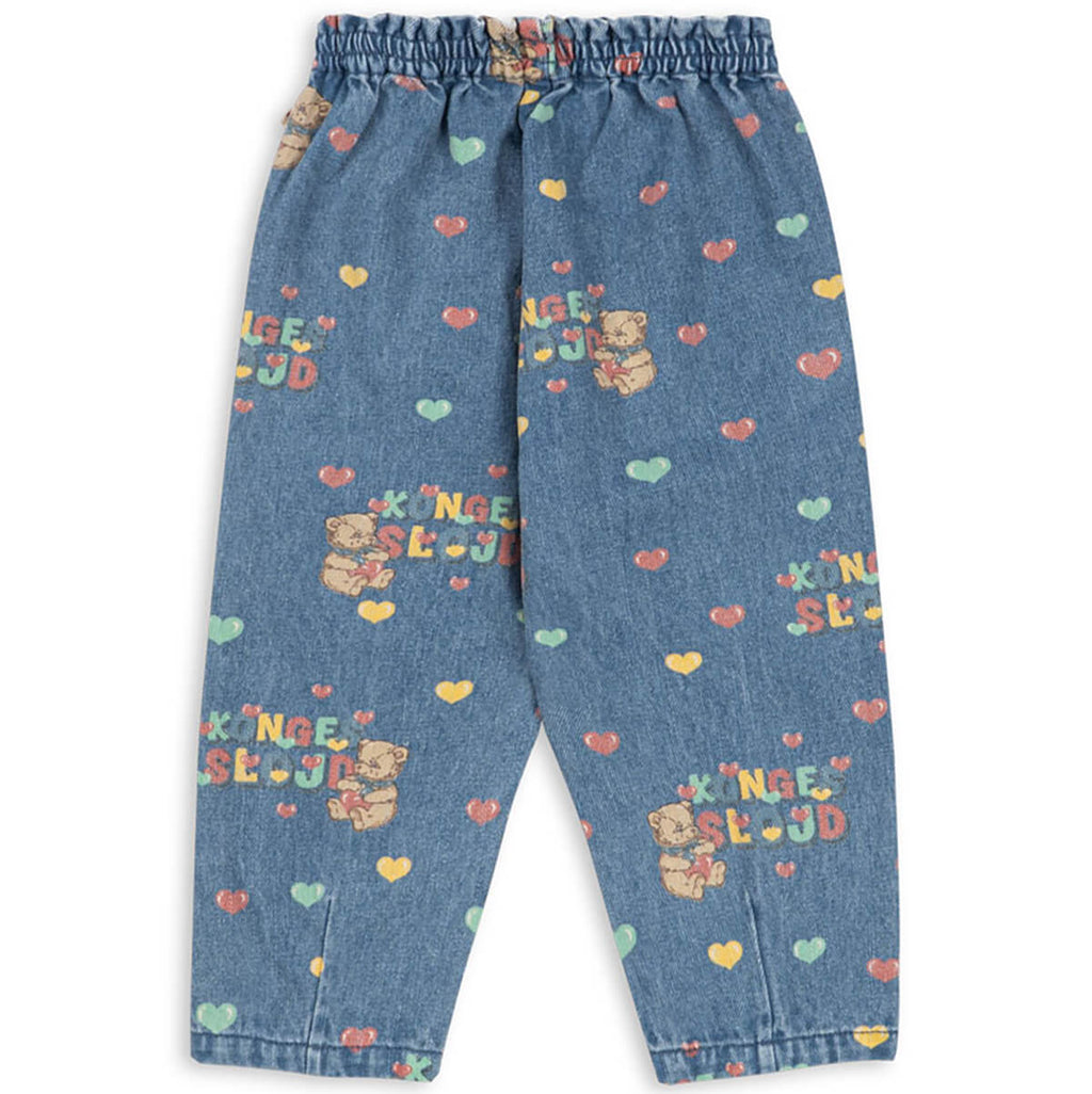 Pantalon à Volants en Jean de Coton Bio avec Taille Élastiquée pour Enfants de 1 à 11 Ans
