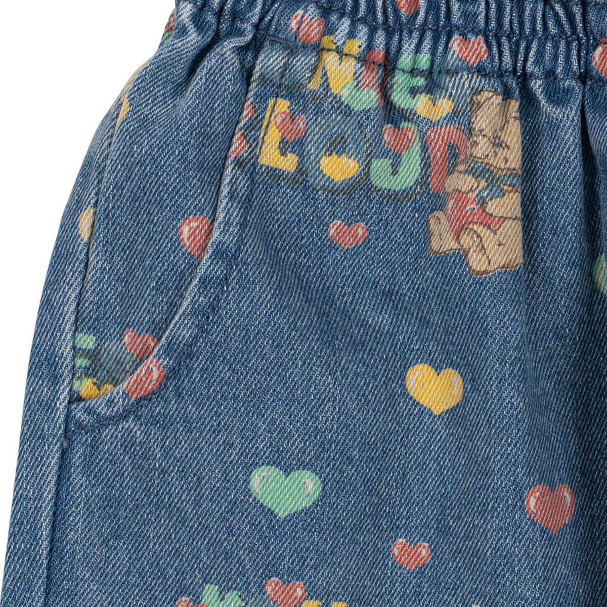 Pantalon à Volants en Jean de Coton Bio avec Taille Élastiquée pour Enfants de 1 à 11 Ans