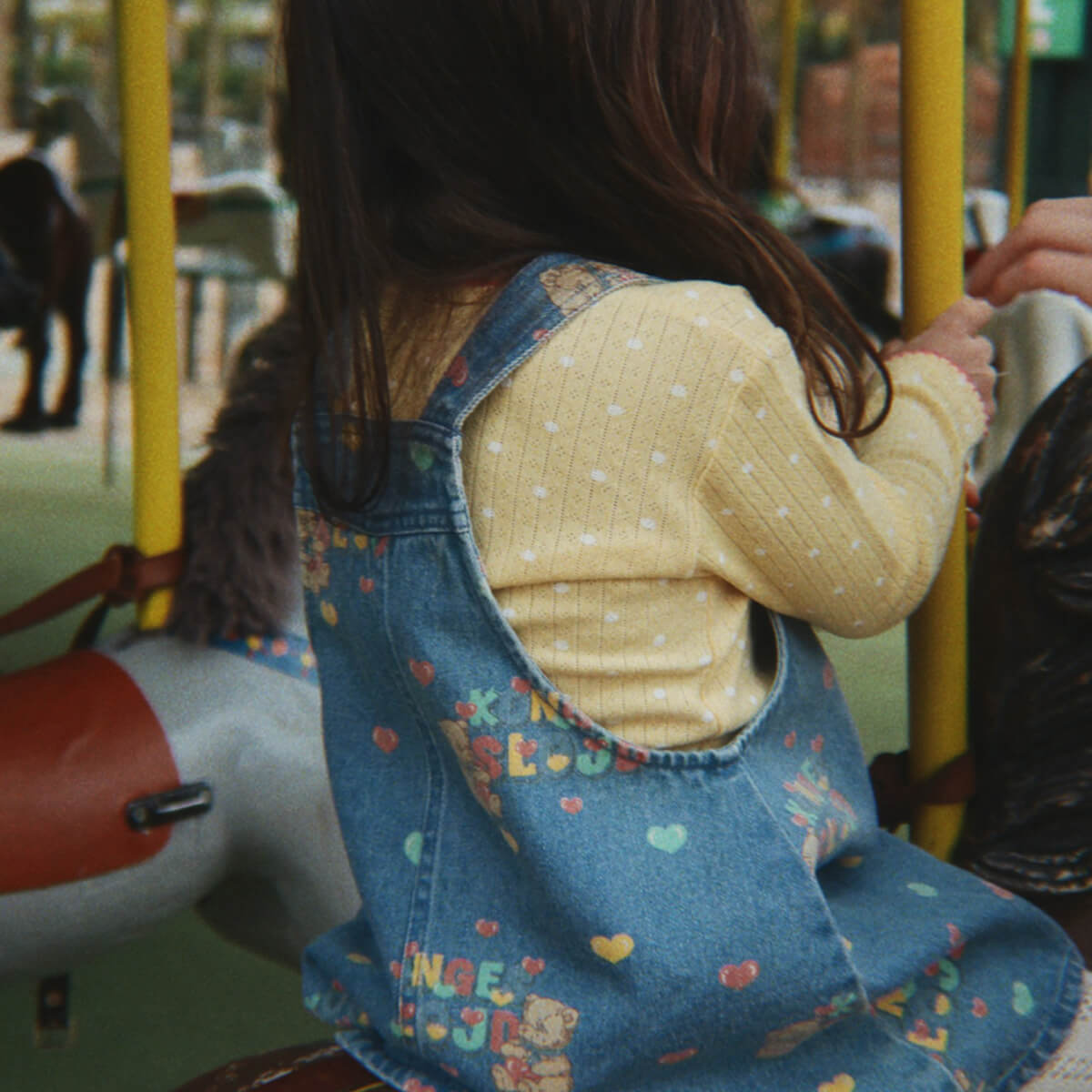 Robe Salopette en Jean Coton Bio avec Bretelles Ajustables pour Enfants de 1 à 7 Ans