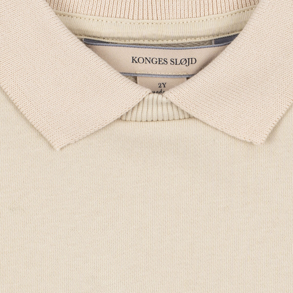 Sweat-shirt décontracté en coton biologique marron à pois, avec épaules tombantes et coupe ample, pour enfants de 1 à 11 ans
