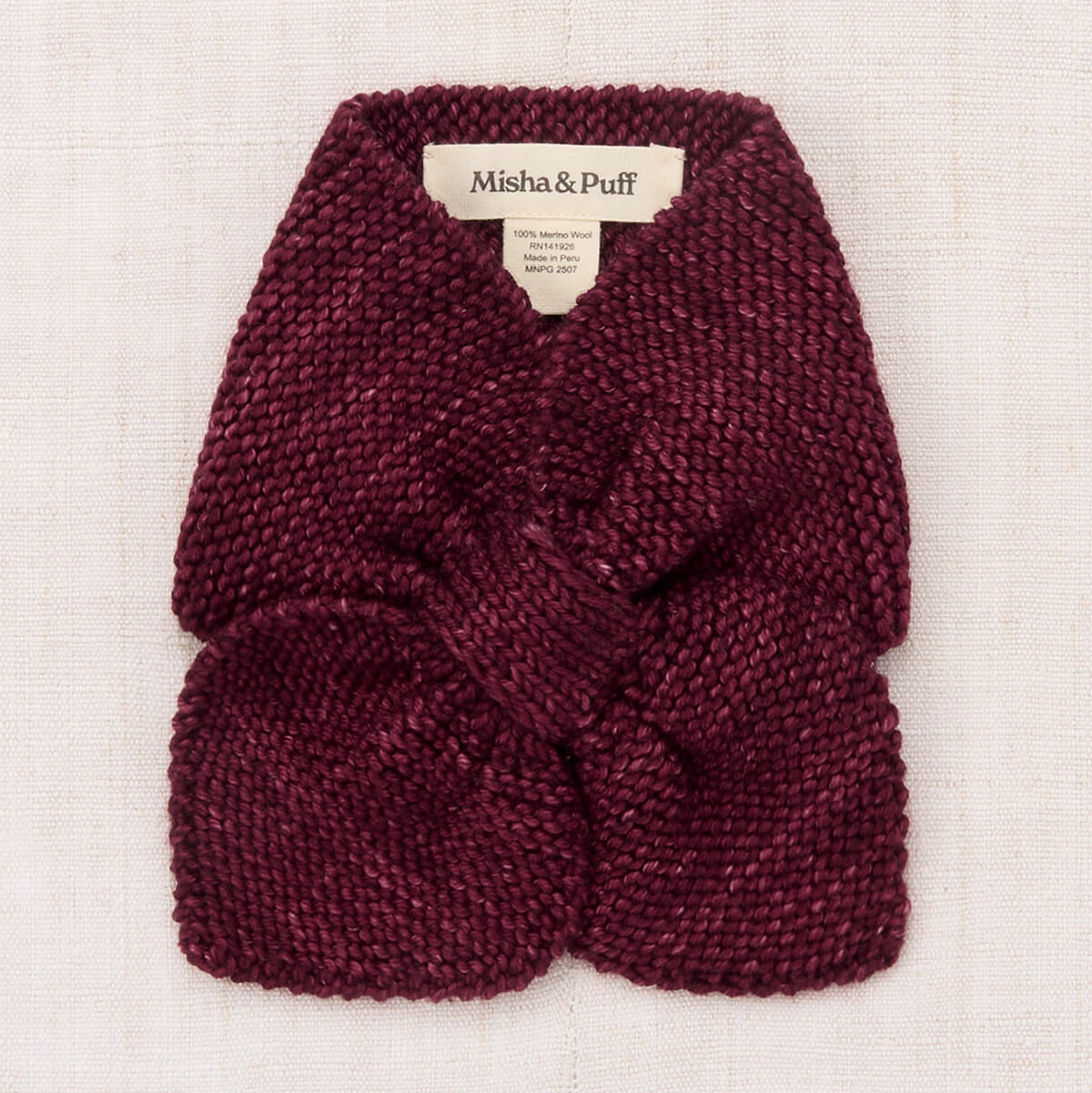 Écharpe Classique de Traîneau en Laine Mérinos Tricotée Main de Cambridge avec Fermeture Foulard à Enfiler pour Enfants et Adultes