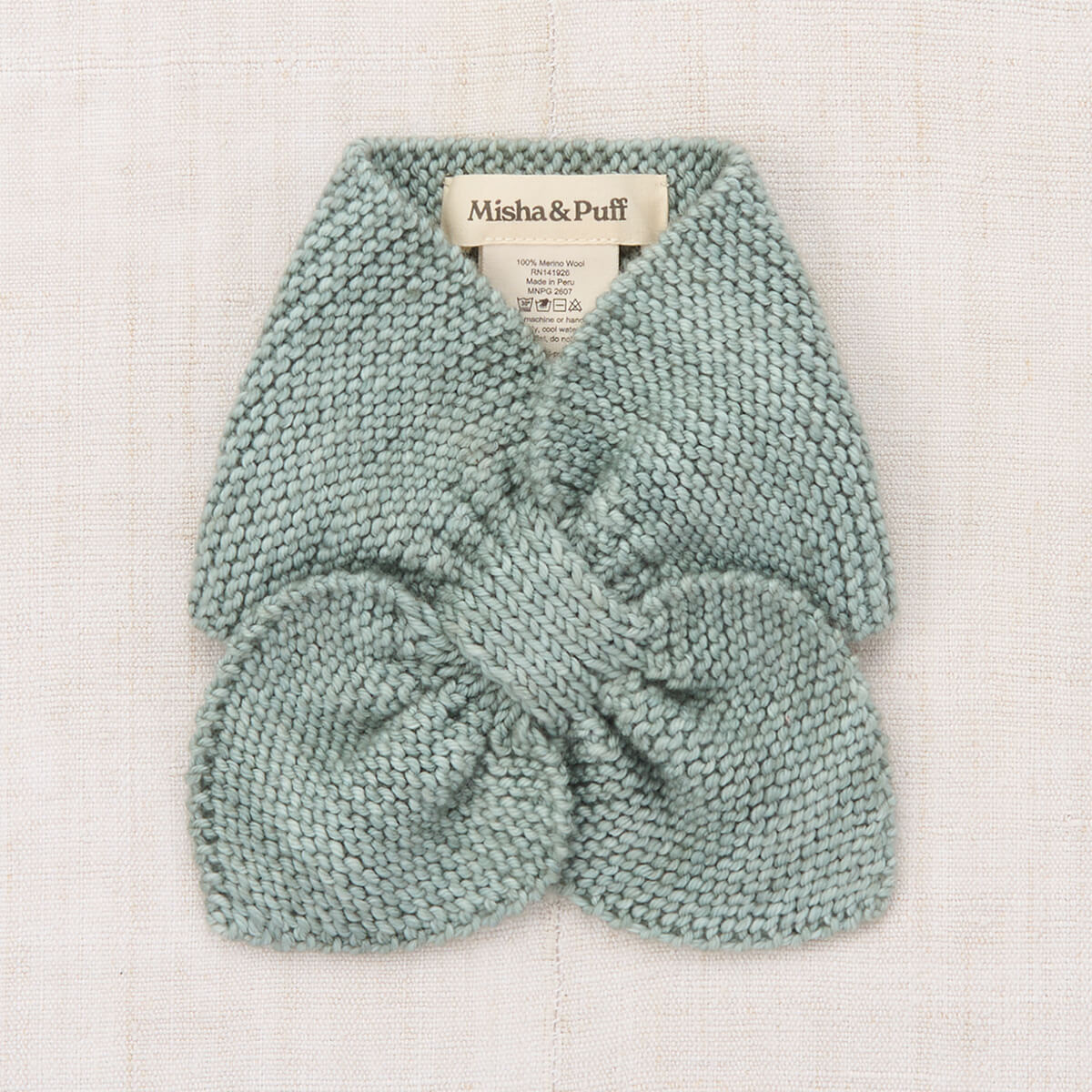 Écharpe en laine mérinos tricotée main classique Onsen avec fermeture foulard à passer pour enfants et adultes