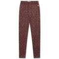 Legging slim en polyester recyclé léopard chocolat avec taille élastiquée pour enfants 2–14 ans